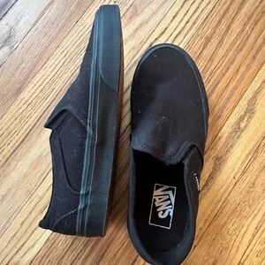 New WOT Vans black slip on’s women’s 8